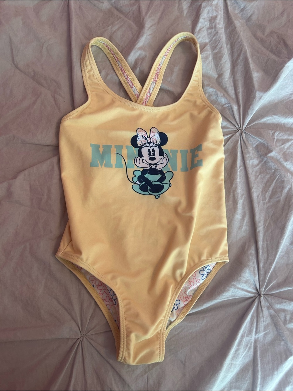 Yellow Minnie Mouse One-Piece Swimsuit